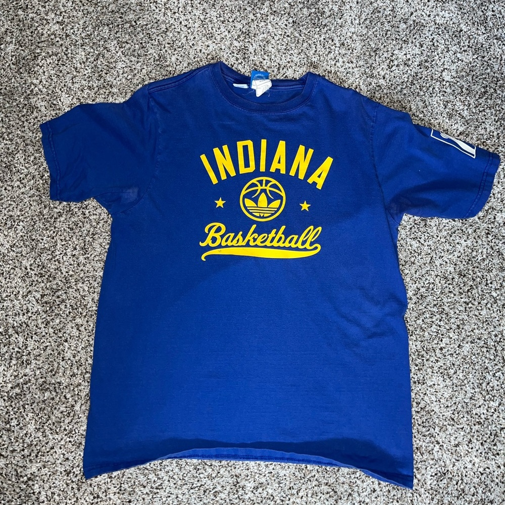 adidas Originals Blue and Yellow Short Sleeve Tee